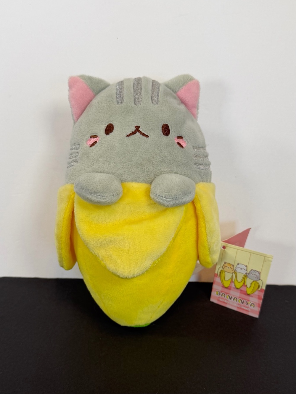 Bananya & The Curious Bunch Gray Tabby 8” Plush NWT Fukuya